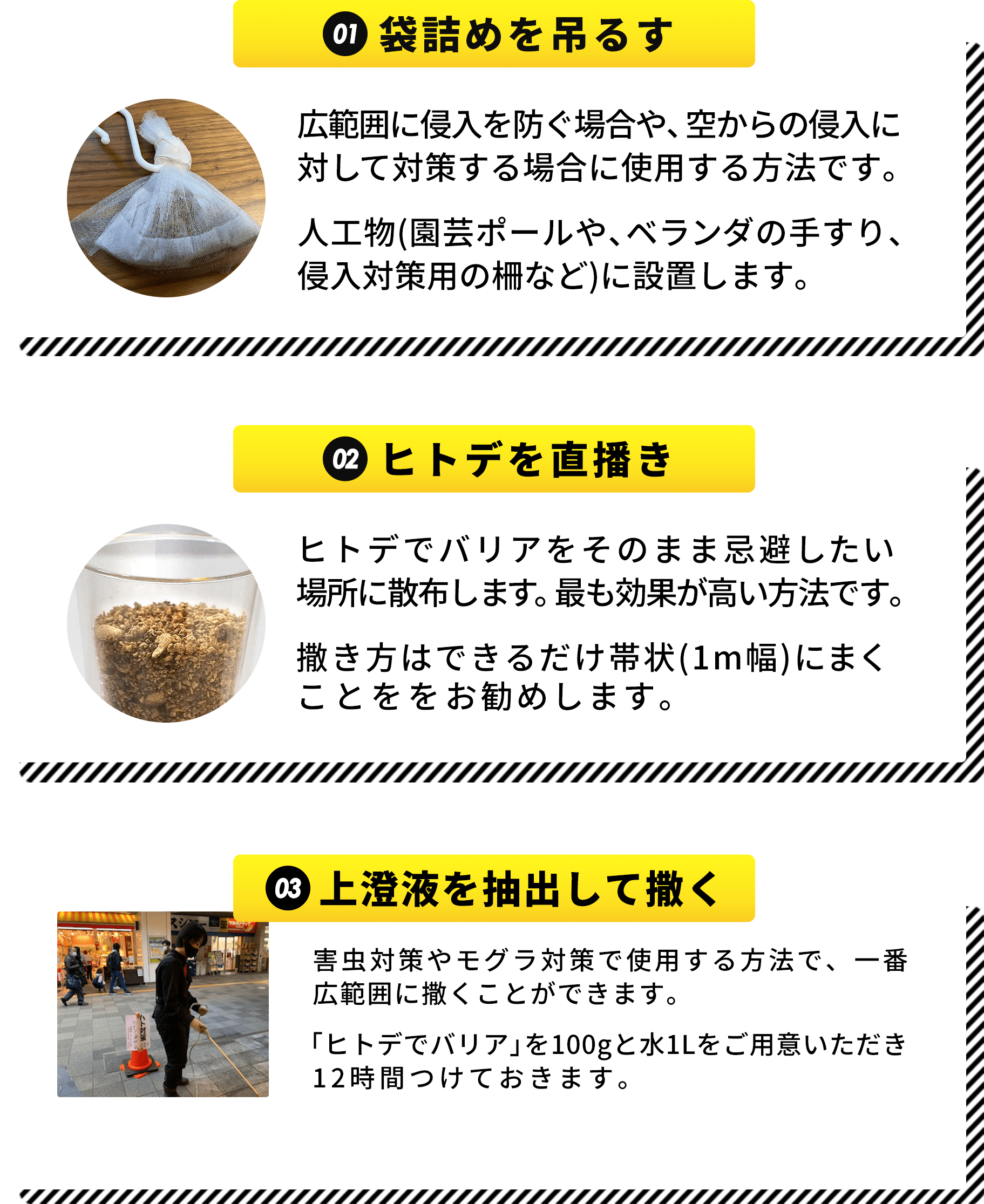 ヒトデでバリア