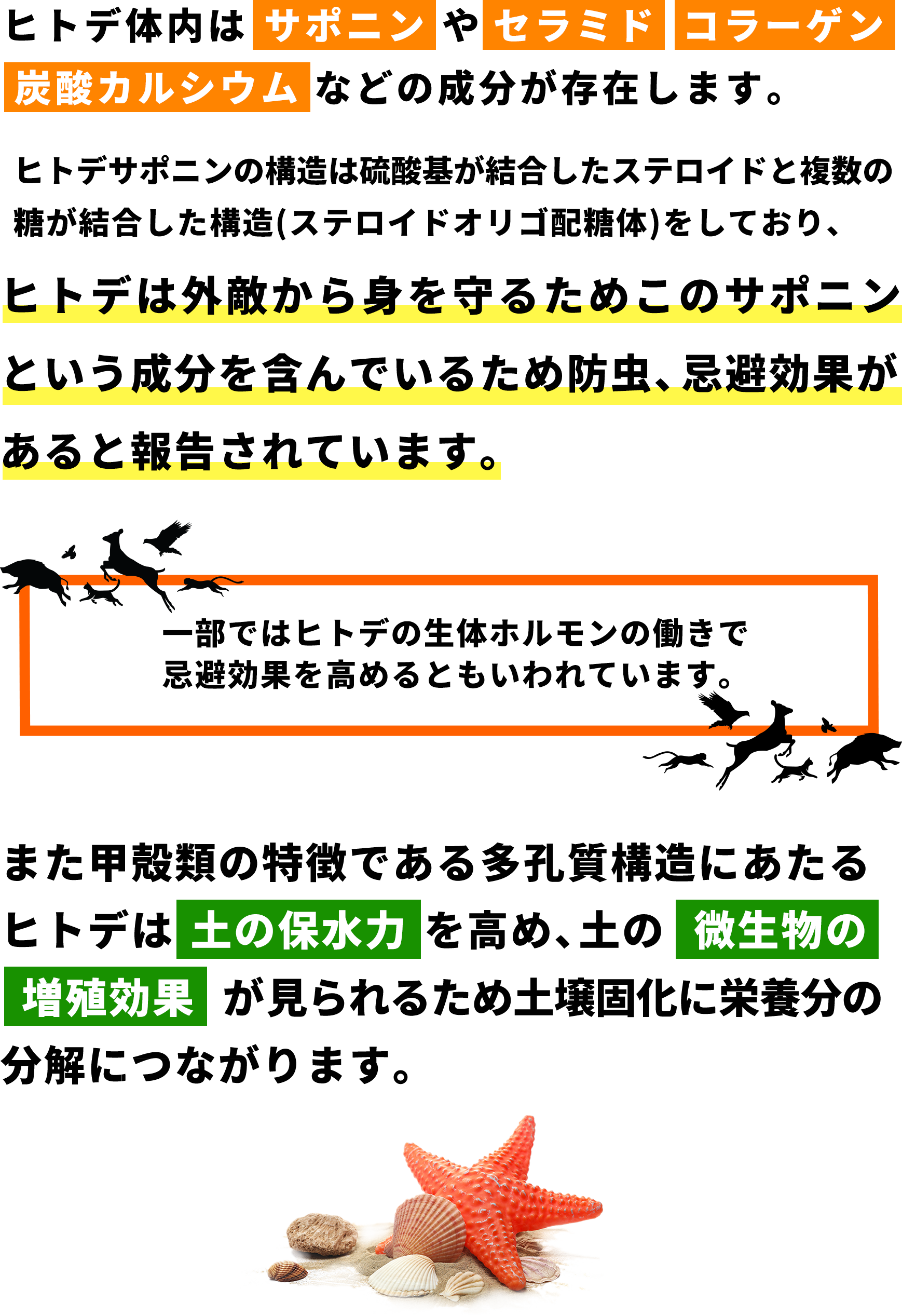 ヒトデでバリア